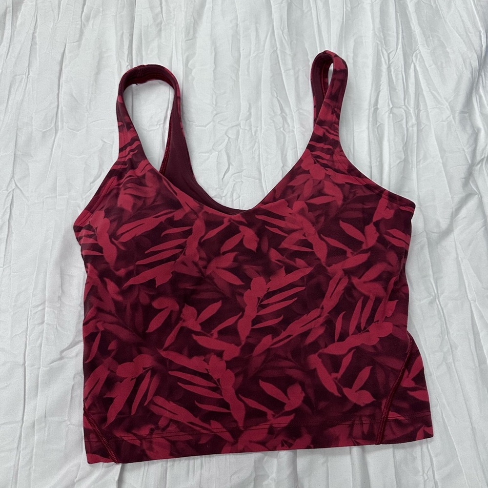 Size 2 Lululemon Align Patterned Tank/Bra